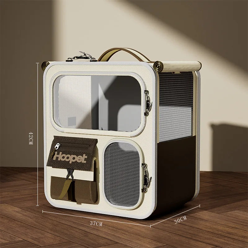 Rolling Cat Carrier With Wheels For Large Pets