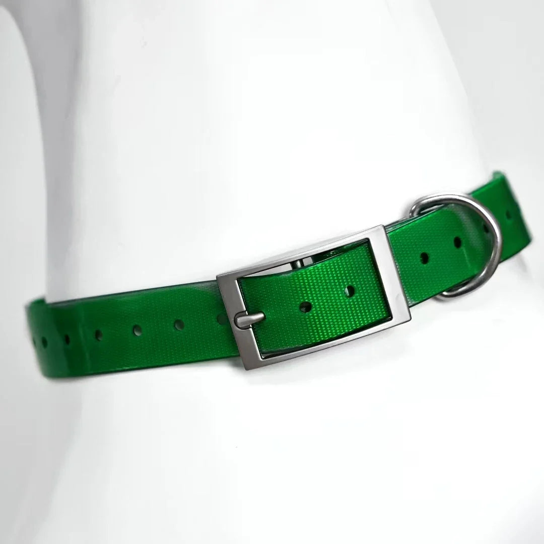 2.5cm Wide TPU Dog Collar Waterproof Adjustable