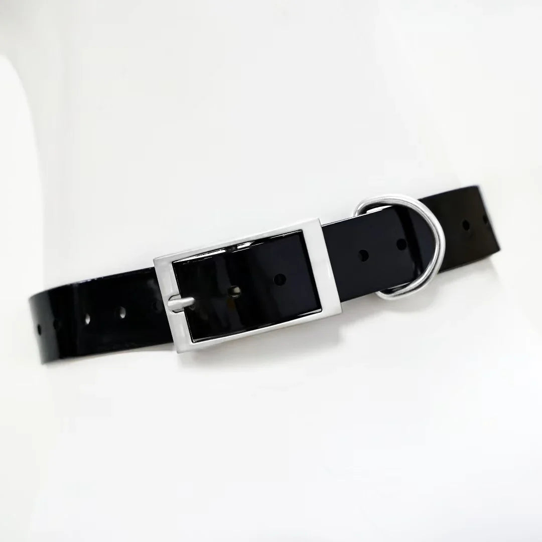 2.5cm Wide TPU Dog Collar Waterproof Adjustable