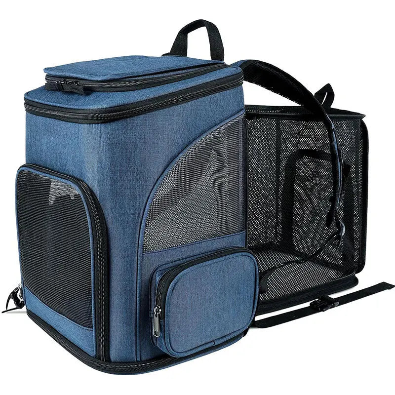 Expandable Pet Carrier Backpack For Cats Dogs Under