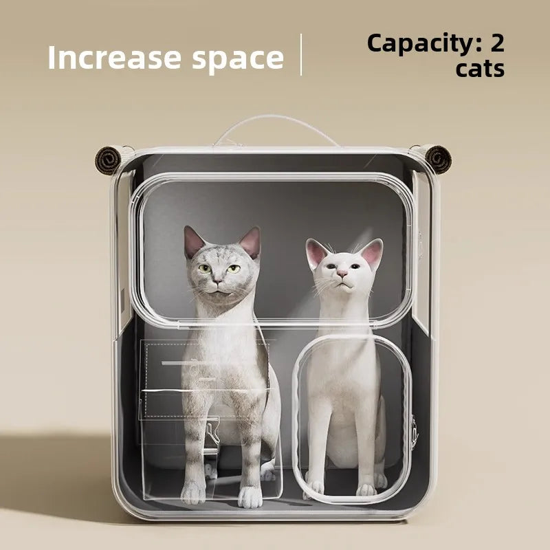 Rolling Cat Carrier With Wheels For Large Pets