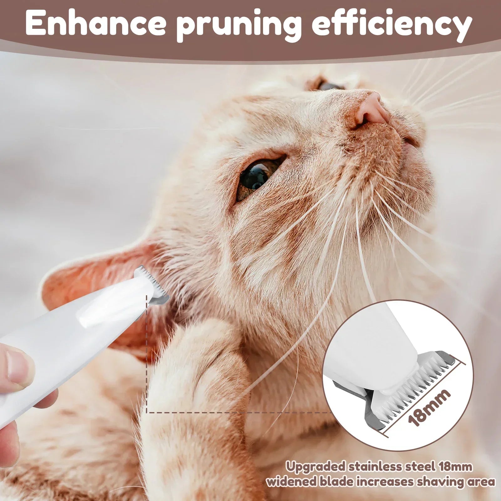 Waterproof Dog Paw Trimmer With LED Display Light