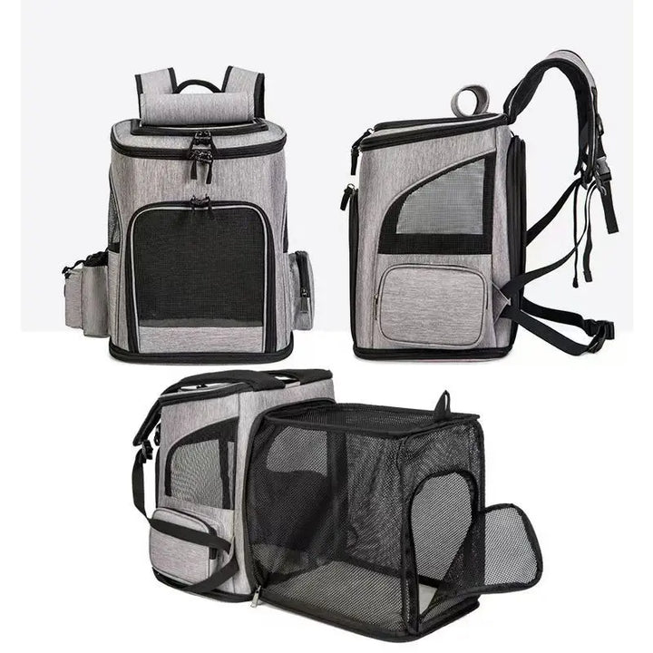 Expandable Pet Carrier Backpack For Cats Dogs Under