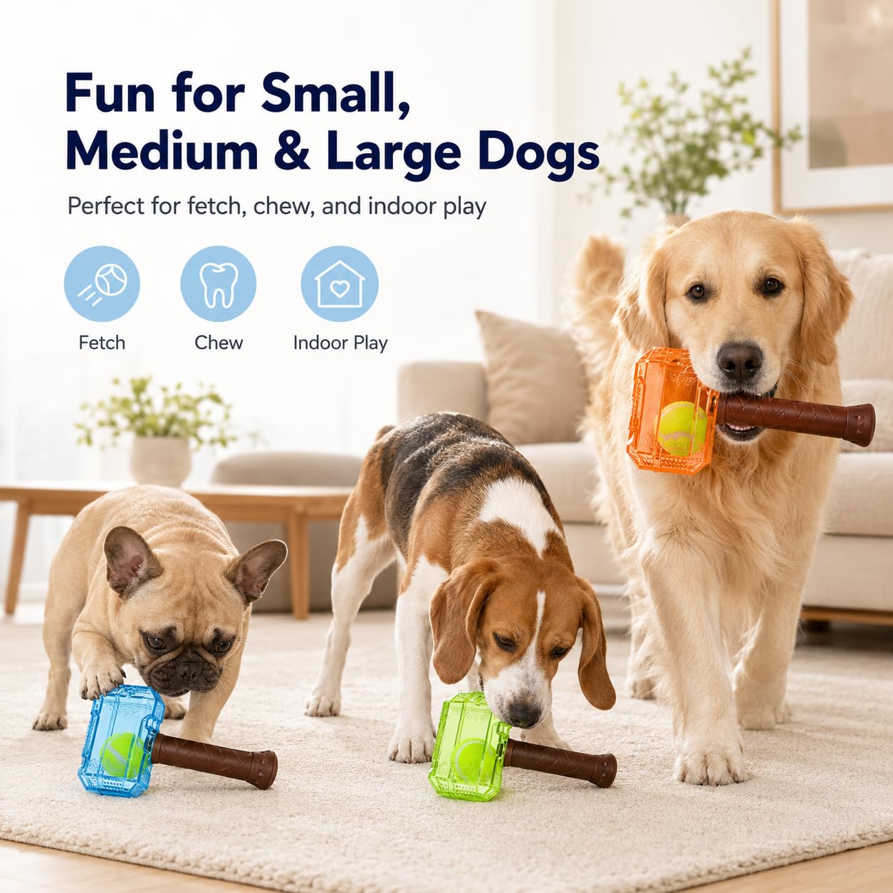 Tennis Ball Bottle Interactive Dog Chew Toy Medium Large