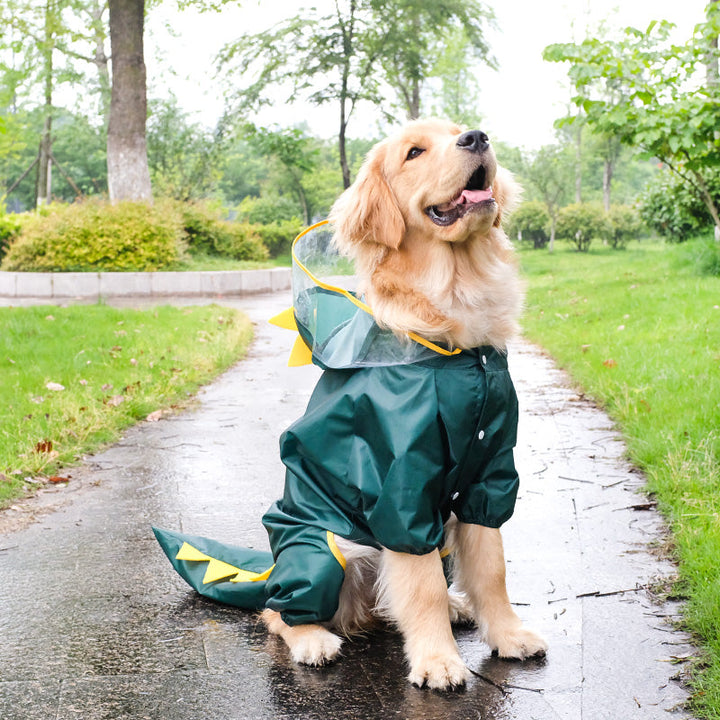 All-Inclusive Four-Legged Pet Raincoat Transformation Suit