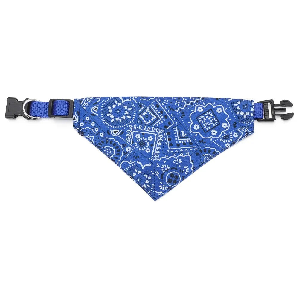 Adjustable Cotton Triangle Pet Bandana Scarf For Dogs