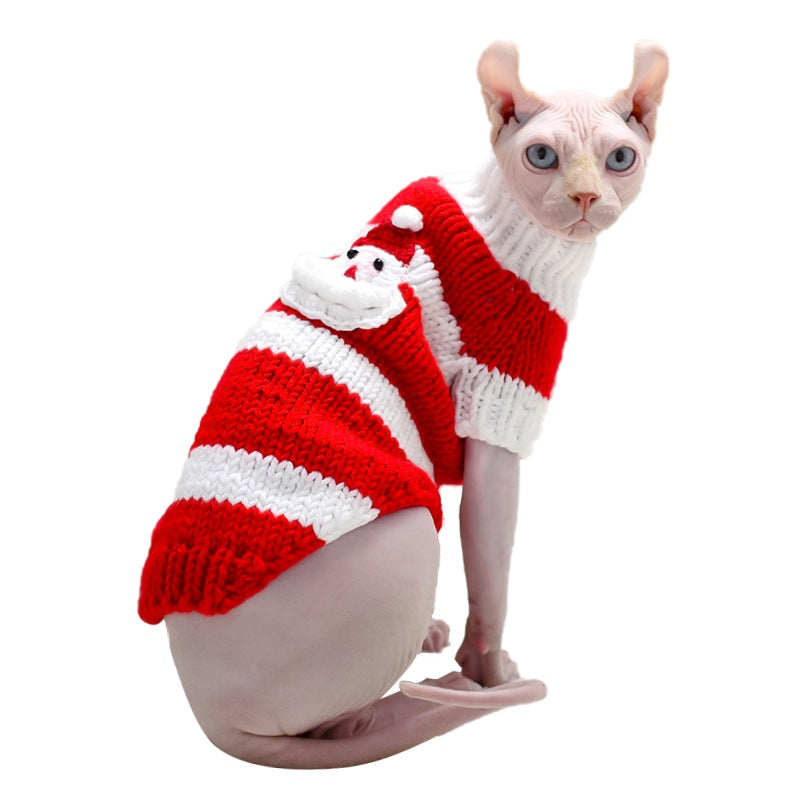 Warm Sweater Clothing For Hairless Cats Pet Wear