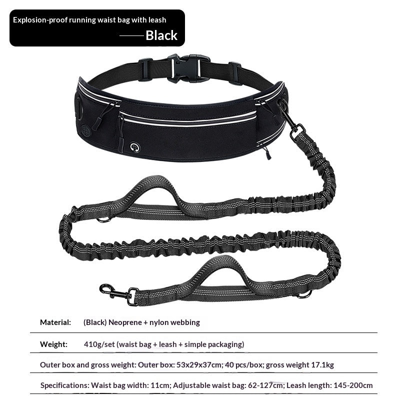 Reflective Multifunctional Retractable Pet Dog Leash