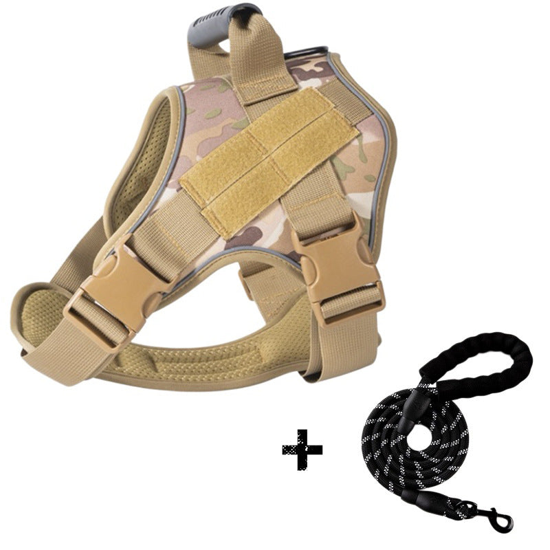 Tactical Dog Harness With Breathable Traction Rope