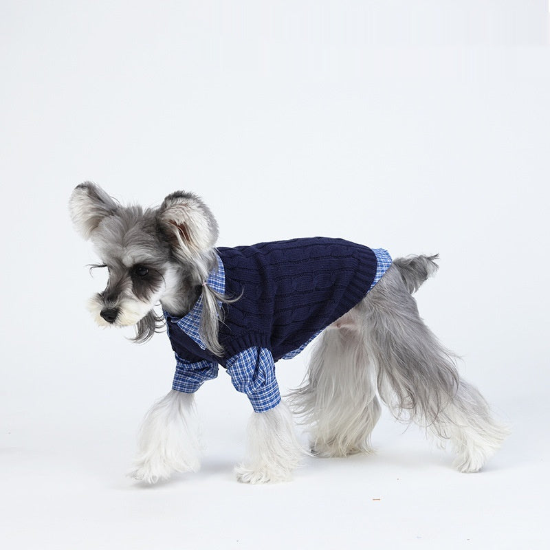 Autumn Winter Socialite Style Dog Clothes For Pets