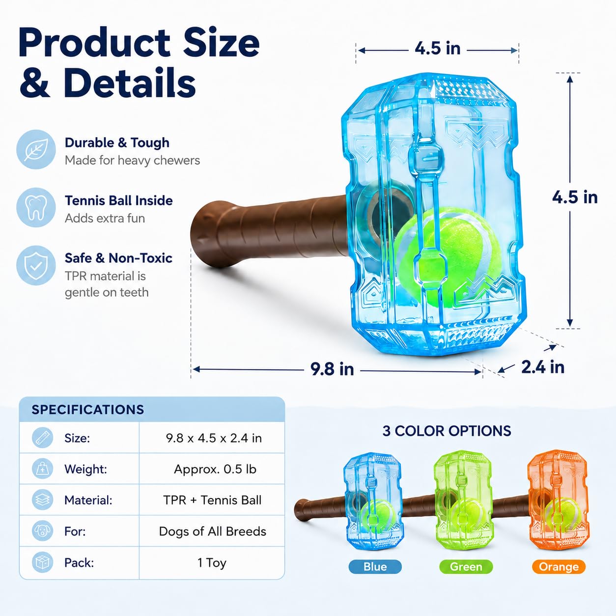 Tennis Ball Bottle Interactive Dog Chew Toy Medium Large