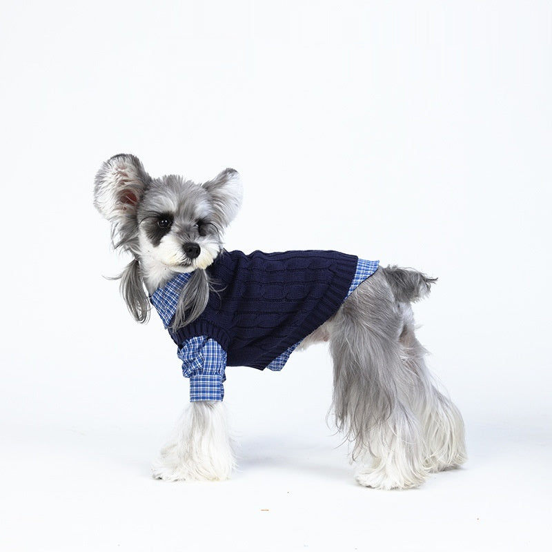 Autumn Winter Socialite Style Dog Clothes For Pets