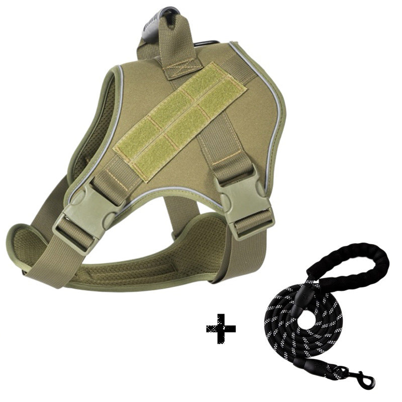 Tactical Dog Harness With Breathable Traction Rope