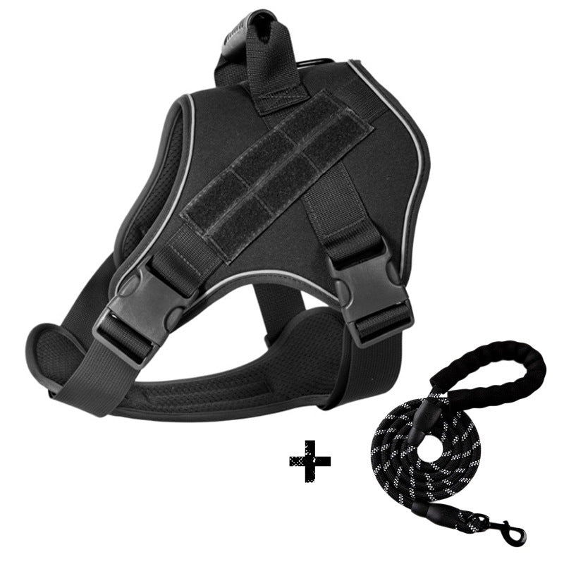 Tactical Dog Harness With Breathable Traction Rope
