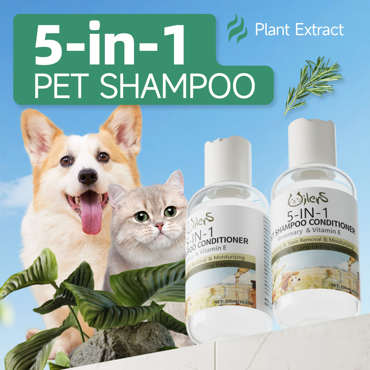 Multi-Effect Pet Shampoo For Cats And Dogs