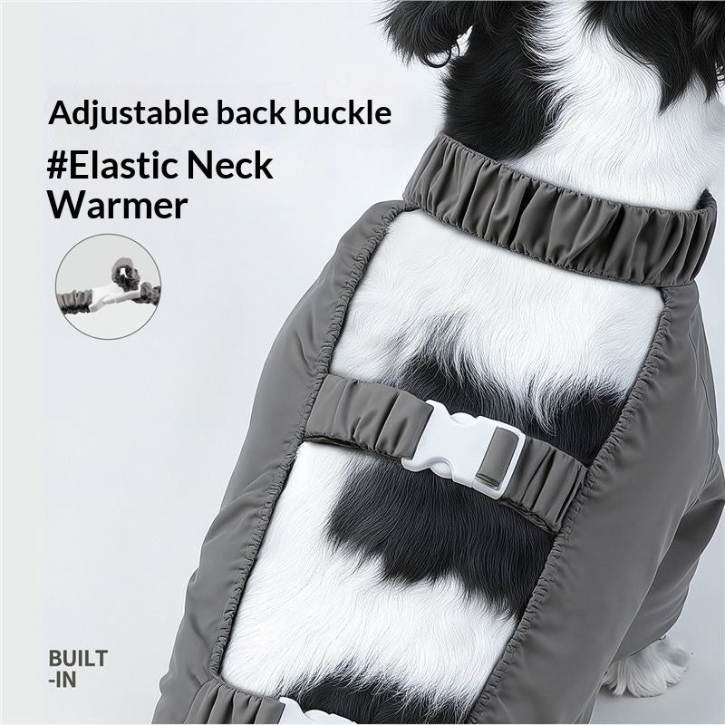 Split-Style Anti-Dirt Pet Raincoat Set For Dogs