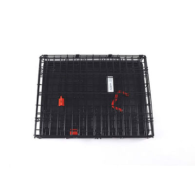M-Pets Voyager 2-Door Rolling Medium Dog Crate Black