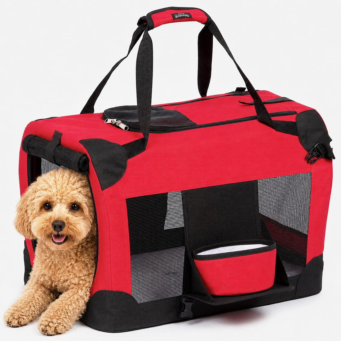 Deluxe 360° Vista View Folding Metal Pet Crate